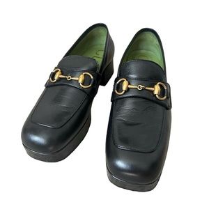 Gucci Houdan 15 Platform Horsebit Loafers